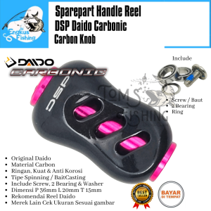 Sparepart Reel DSP DAIDO CARBONIC Carbon Knob (2 Bearing) Murah - Engkus Fishing