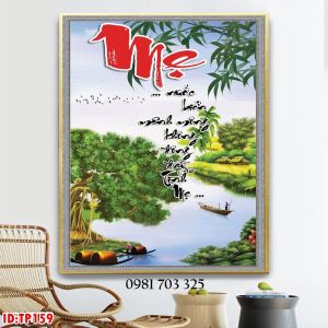 Tranh gạch 3d thư pháp phong thủy