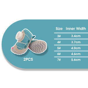 HamshMoc Dog Footwear Quick Turn Buckle Step Grip Sole Breathable Reflective Paw Protectors 2PCS