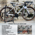 PROMAX PR20 GRAVEL BIKE / PR30 STI ROADBIKE / PR40 AERO ROADBIKE  700x25c / 700x23c Alloy Frame mechanical dual disc brake Outdoor Recreational Exercise Gravel Bike with Free Helmet. 