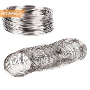 【PCWFKef】 100 cái bộ vòng thép không gỉ Bộ nhớ dây Vòng đeo tay Bangle đồ trang sức thủ công mỹ nghệ làm