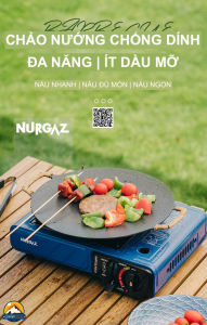 Chảo gang đúc đa năng cỡ vừa Nurgaz Campout (Thổ Nhĩ Kỳ)