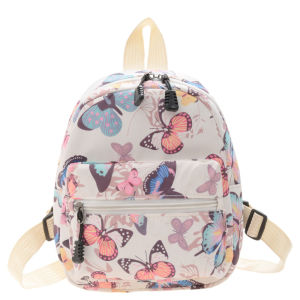 Korean Nylon holographic backpack Women Casual Solid Color Small Schoolbag Travel Bag For Teenager Student School Bag Back