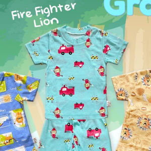 Libby Setelan Oblong Tipis Combi Mix - Rib Cotton Oblong Pendek Celana Panjang Motif SNI