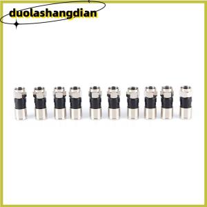 [Duola] 10 pcs RG6 F TYPE COMPRESSION 2.7cm คุณภาพสูง Snap Seal plug CONNECTOR