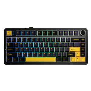 AULA F75 Gasket Mechanical Keyboard 80 Key RGB Tri-Mode Wired Bluetooth 2.4G Gasket Structure Hot-swap Gaming Keyboard