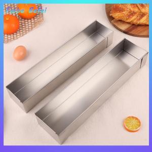 [Feibe Befei] Rectangle Tiramisu Cake Mold Removable Non-Stick Stainless Steel DIY Cake Mousse Dessert Mold Tiramisus Baking Tools