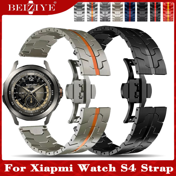 Luxury Titanium Strap for Xiaomi Watch S4 Sports Metal Stainless