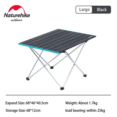 Naturehike Mobile Customer Outdoor Aluminum Alloy Folding Table Ultra-Light Portable Outdoor Camping Car Small Table