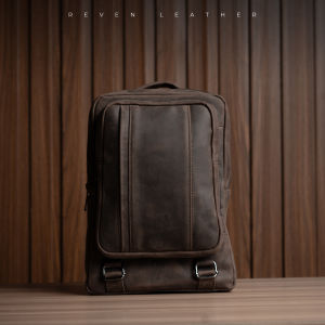 REVEN LEATHER Ammar Bag - Tas Selempang Pouch Pria Kulit Sapi Asli Free Random Gift