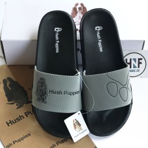 Sandal Has Papis Abu-Abu Big Logo Sendal Wanita Pria Kekinian