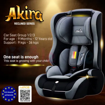 9 Months to 12 Years Old JPJ APPROVED ECE CERTIFIED Little One Exclusive AKIRA CSC Baby Car Seat BEST SELLER!