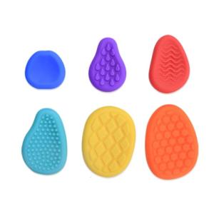 6 Pack Sensory Textured Stones Toy For Kids Stress Relief Quiet Tactiles Toy For Autism Calming Classroom Prizes