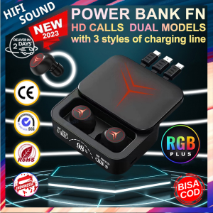 HEADSET M10 HANDSFREE BLUETOOTH FULL BASS STEREO 3500MAH POWER BANK