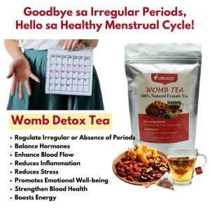 Womb Detox Tea for Irregular or Absent Menstruation | Natural Herbal Solution to Balance Hormones Regulate Menstrual Cycles and Relieve Menstrual Cramps | Support Reproductive Health and Restore Cycle Regularity with Womb Detox Tea