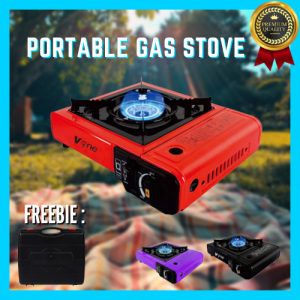 2IN1 Best Seller Portable Gas Stove compatible with LPG and Butane portable camping gas stove 2900W stainless steel windproof barbecue BBQ stove for home outdoor camping picnic