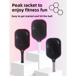 16mm Thick Carbon Fiber Pickleball Paddle Set - Extra-Long Handle & Teflon Coating | Pro-Grade Power & Control