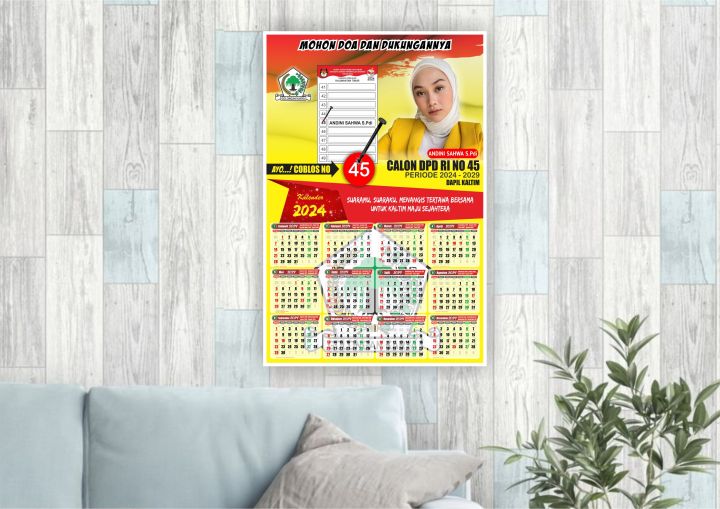 KALENDER CALEG MURAH 2024 CUSTOM SEMUA PARTAI | Lazada Indonesia