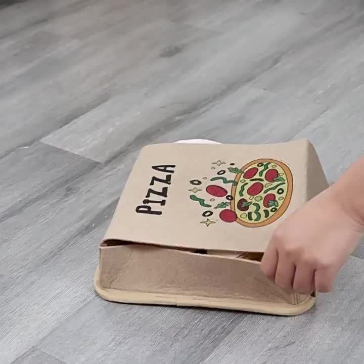 LZD New Supplies Dog Pizza Smell Toy Molar Sound Leakage Food Sound Dog