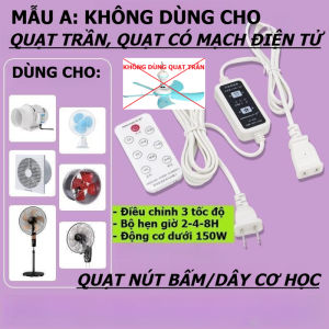 Bộ Chuyển Đổi Quạt Thường Thành Quạt Có Điều Khiển Từ Xa Songdao SD-208B – 3 Cấp Độ Gió Hẹn Giờ -kkthanhtung