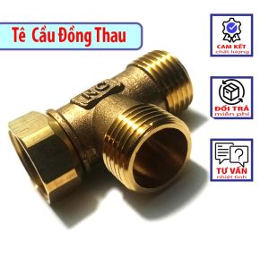 Tê Chia Nước Ốc Đồng Thau Tê Cầu Đồng Vàng 21