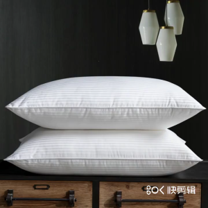 Bed Pillow for Sleeping White Pillow Insert with Cotton Cover Rectangle Hotel Bed Sleep Cervical Pillow Core for Bedroom