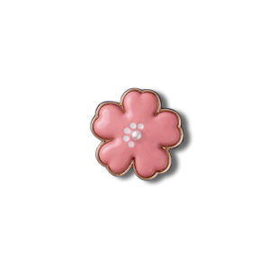 Metal cross jibbitz charm Shoe Buckle metal Pink Cherry Blossom Hole Shoe Accessories