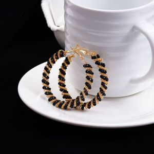 Fashionable Ring Gift 欧美时尚耳环几何型耳饰金色复古民族风金属创意设计轻奢耳环耳饰