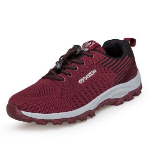FOKU Sepatu Sneakers Wanita Kasual Sepatu Wanita Bernapas Non-Slip Sport Shoes