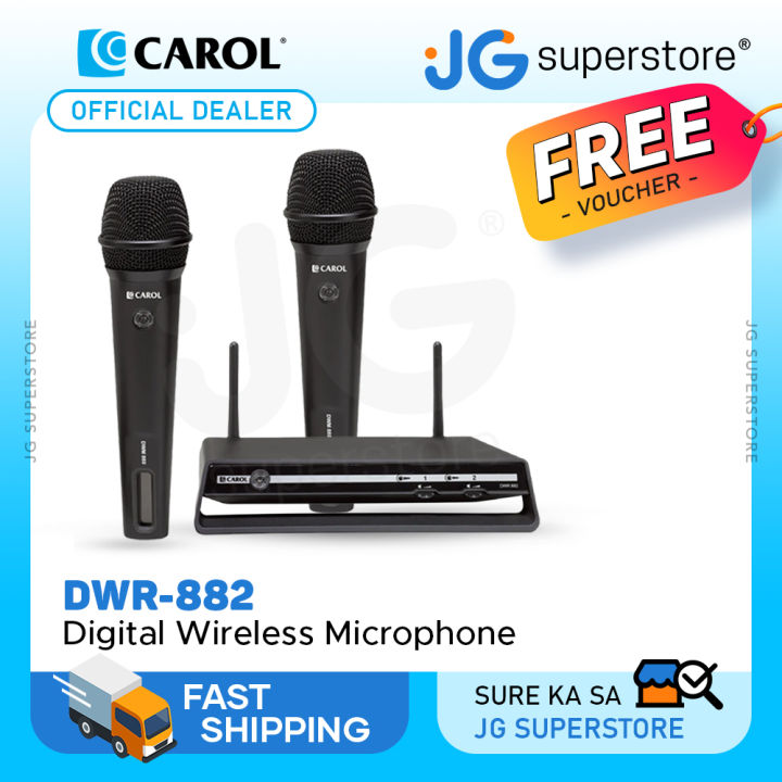 CAROL DWR 882 2.4GHZ Dual Handheld Digital Wireless Microphone