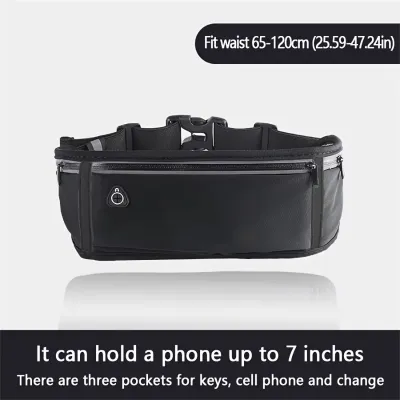 Women Sports Waist Bag Running Phone Bag Mens and Womens Outdoor Waterproof Mini Belt Bag With Reflective Strip