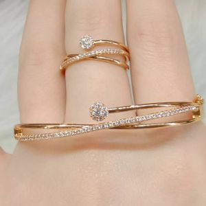 La Vienne - Azalia -  Set Gelang Titanium + Cincin Titanium Wanita Anti Karat