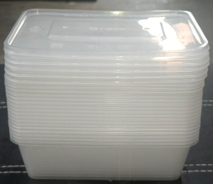 Moolah [10pcs] RECTANGLE MICROWAVABLE CONTAINER save P9.00 for food storage lid freeze meat