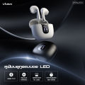 VIVAN  [สินค้าใหม่] รุ่น GT2S หูฟังบลูทูธ จอ LED เสียงเบสแน่น ลดเสียงรบกวน บลูทูธ 5.4 หูฟังกึ่งอินเอีย ไม่เจ็บหู แบตอึด. 