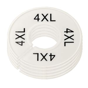 EASYEAH 5Pcs DIY Craft Clothing Rack Size Dividers Plastic Organizing Hangers Round Hangers Closet Dividers Round Garment Tags Size Marking Ring Sewing Clothing Accessories