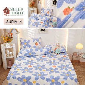 Cadar Kartun Single Queen Cadar Getah Keliling Sarung Bantal Peluk Cartoon Bedsheet Cotton BBG#1