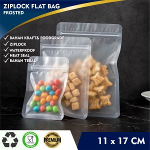 [11x17cm] 50 pcs Plastik Klip Buram Flat I Sachet Buram Pouch I Plastik Ziplock I Kemasan Makanan  I Kemasan Aksesoris I Kemasan Sparepart