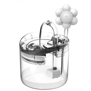Automatic Pet Water Fountain Smart Cat Dog Dispenser Circulating Filter USB Charging 2L Large Capacity Triple Filtration