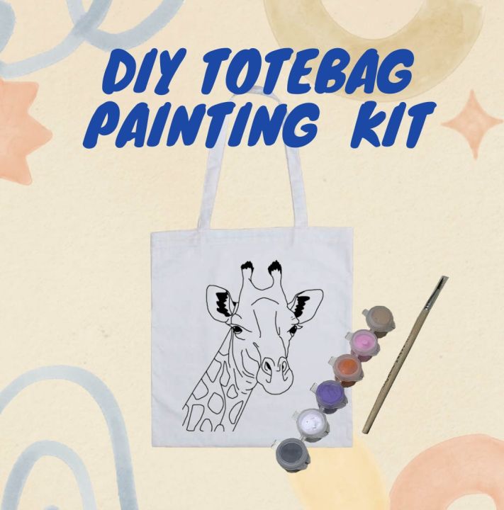 DIY TOTEBAG KANVAS PAINTING KIT MELUKIS DI TAS TOTEBAG Lazada Indonesia