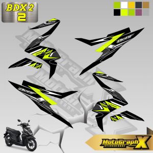 Sticker/Striping Motor Beat Deluxe Desain  Racing Terbaru BDX 2 SPORTY