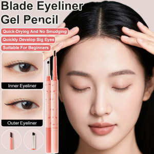 Womens Dualended Ultra Fine Tip Eyeline Gel Pencil Waterproof And Long-lasting Ultra-fine Gel Eyeliner