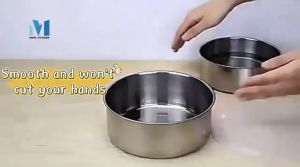5 in 1 Stainless Steel Food Container - Airtight Stackable Storage Bowl With Lid