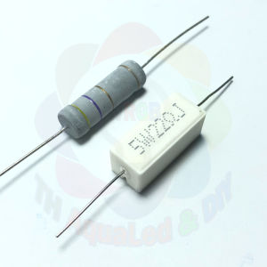 Điện Trở 5W 5% R trở kháng Ohm bảo vệ mạch điện tử linh kiện điều chỉnh điên áp giới hạn dòng điện cho bo mạch điện tử