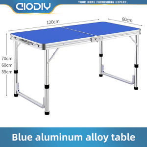 AIODIY Folding Table Outdoor Dining Table Camping Table  Aluminum Alloy Portable Handle Dining Table Wild Dining Table