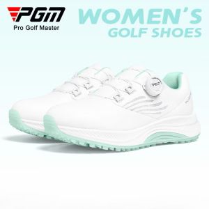 รองเท้ากอล์ฟสำหรับผู้หญิง PGM แบบผูกเชือกอัตโนมัติ (XZ383) ไมโครไฟเบอร์กันน้ำ PGM Golf Women sport shoe with waterproof พื้นรองเท้านุ่ม ไม่แข็ง