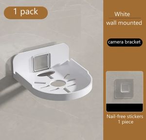 2025 ชั้นวางแนวตั้งนิรภัยแบบติดผนังเพื่อความปลอดภัยแบบไม่ต้องเจาะติดกล้องวงจรปิดมีกาวในตัวสำหรับตัวยึดกล้องขนาดเล็ก