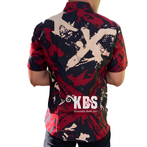 KEMEJA PRIA BATIK LENGAN PANJANG MOTIF WAYANG SOGAN LAPIS FURING BAHAN KATUN HALUS SRAGENAN HQ SM