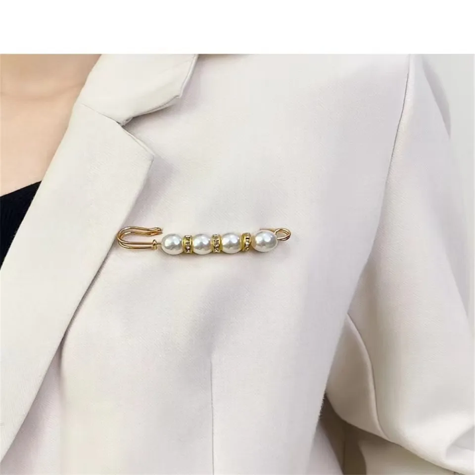 6pcs Clothing Pins For Women, Perfect For Adjusting Pants Waist & Fixing  Clothes With Pearl Inspired Clasp