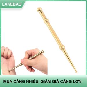 【LAKEBAO】 Tinh khiết đồng bấm huyệt bút tai bấm huyệt massage thanh cải thiện thị lực châm cứu điểm Massager bấm huyệt kinh tuyến massage bút
