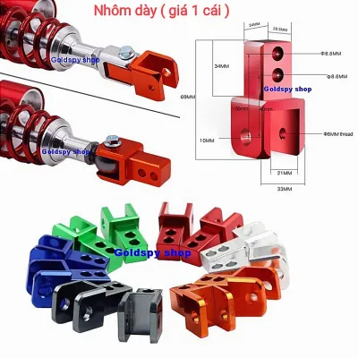 Nâng phuộc sau cho các loại xe - nâng giảm xóc sau - pass tăng thụt sau ( giá 1 cái )